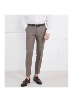Oscar Jacobson Wełniane spodnie Denz | Slim Fit ze sklepu Gomez Fashion Store w kategorii Spodnie męskie - zdjęcie 184328549