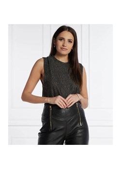 Pinko Lniany top TARA | Relaxed fit ze sklepu Gomez Fashion Store w kategorii Bluzki damskie - zdjęcie 184328695