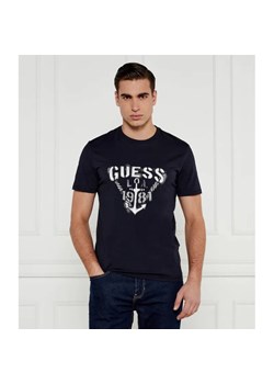 GUESS T-shirt Marine | Slim Fit ze sklepu Gomez Fashion Store w kategorii T-shirty męskie - zdjęcie 184328937