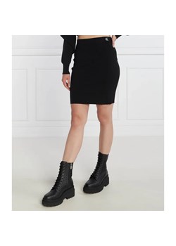 Calvin Klein Jeans Spódnica BACK ZIP KNITTED ze sklepu Gomez Fashion Store w kategorii Spódnice - zdjęcie 184329039