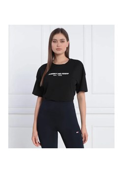 Tommy Sport T-shirt | Cropped Fit ze sklepu Gomez Fashion Store w kategorii Bluzki damskie - zdjęcie 184329197