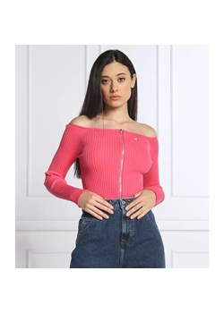 Tommy Jeans Kardigan | Cropped Fit - id: TM224W000056054 - marki Tommy Jeans - 184329477 Tommy Jeans Kardigan | Cropped Fit ze sklepu Gomez Fashion Store w kategorii Swetry damskie - zdjęcie 184329477