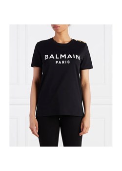 Balmain T-shirt PRINTED | Regular Fit ze sklepu Gomez Fashion Store w kategorii Bluzki damskie - zdjęcie 184329718