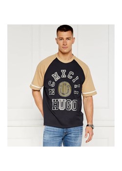 Hugo Blue T-shirt Nacamos | Relaxed fit ze sklepu Gomez Fashion Store w kategorii T-shirty męskie - zdjęcie 184330078