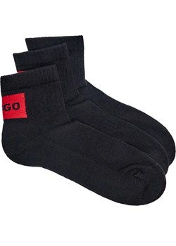 Hugo Bodywear Skarpety 3-pack 3P SH RIB LABEL CC ze sklepu Gomez Fashion Store w kategorii Skarpetki męskie - zdjęcie 184330406