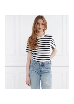 Tommy Hilfiger T-shirt GOLD BUTTON C-NK SS | Regular Fit ze sklepu Gomez Fashion Store w kategorii Bluzki damskie - zdjęcie 184330899
