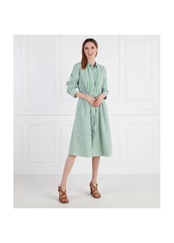 Tommy Hilfiger Sukienka ORG CO STRIPE MIDI SHIRT-DRESS ze sklepu Gomez Fashion Store w kategorii Sukienki - zdjęcie 184331108