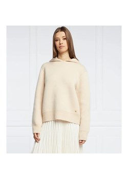 TORY BURCH Wełniana bluza | Regular Fit | z dodatkiem kaszmiru ze sklepu Gomez Fashion Store w kategorii Bluzy damskie - zdjęcie 184331199