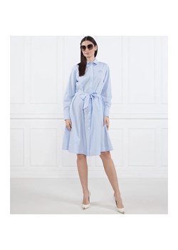 Karl Lagerfeld Sukienka Striped shirt dress with logo embroidery ze sklepu Gomez Fashion Store w kategorii Sukienki - zdjęcie 184331528
