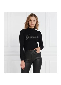 GUESS Bluzka RHINESTONE LOGO | Regular Fit ze sklepu Gomez Fashion Store w kategorii Bluzki damskie - zdjęcie 184331815