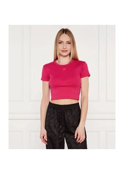 HUGO T-shirt Delanor | Cropped Fit ze sklepu Gomez Fashion Store w kategorii Bluzki damskie - zdjęcie 184331995