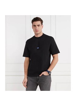 Hugo Blue T-shirt Nieros | Regular Fit ze sklepu Gomez Fashion Store w kategorii T-shirty męskie - zdjęcie 184332087