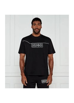 Hugo Blue T-shirt Noideryo | Loose fit ze sklepu Gomez Fashion Store w kategorii T-shirty męskie - zdjęcie 184332825