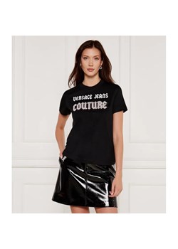 Versace Jeans Couture T-shirt goth patch | Regular Fit ze sklepu Gomez Fashion Store w kategorii Bluzki damskie - zdjęcie 184333156