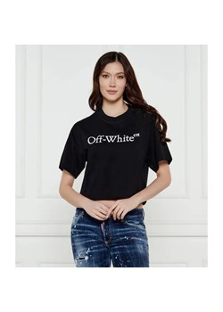 OFF-WHITE T-shirt | Cropped Fit ze sklepu Gomez Fashion Store w kategorii Bluzki damskie - zdjęcie 184333248
