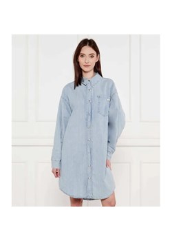 Calvin Klein Jeans Jeansowa sukienka | z dodatkiem lnu ze sklepu Gomez Fashion Store w kategorii Sukienki - zdjęcie 184333458