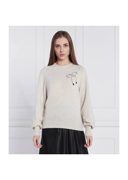 Twinset Actitude Wełniany sweter | Regular Fit ze sklepu Gomez Fashion Store w kategorii Swetry damskie - zdjęcie 184333678