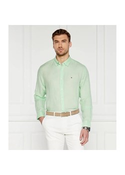 Tommy Hilfiger Lniana koszula PIGMENT DYED | Regular Fit ze sklepu Gomez Fashion Store w kategorii Koszule męskie - zdjęcie 184333738