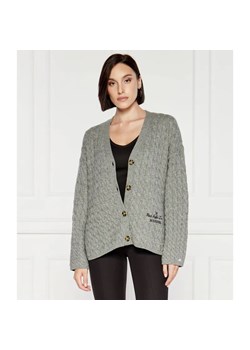 Tommy Hilfiger Wełniany kardigan | Regular Fit ze sklepu Gomez Fashion Store w kategorii Swetry damskie - zdjęcie 184334236