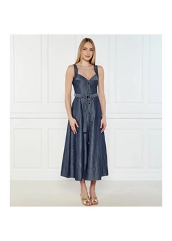 Liu Jo Sukienka z paskiem | z dodatkiem lnu ze sklepu Gomez Fashion Store w kategorii Sukienki - zdjęcie 184334625