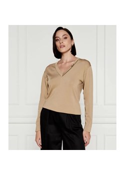 Karl Lagerfeld Sweter | Straight fit | z dodatkiem jedwabiu ze sklepu Gomez Fashion Store w kategorii Swetry damskie - zdjęcie 184334629