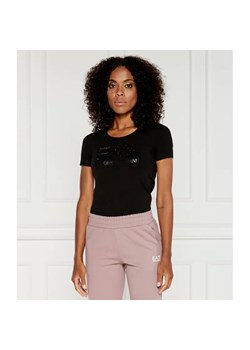 EA7 T-shirt | Regular Fit ze sklepu Gomez Fashion Store w kategorii Bluzki damskie - zdjęcie 184335037