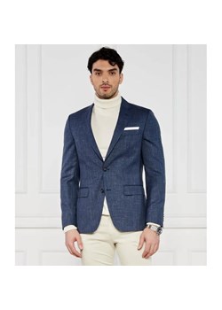 BOSS BLACK Wełniana marynarka Hutson | Slim Fit | z dodatkiem lnu ze sklepu Gomez Fashion Store w kategorii Marynarki męskie - zdjęcie 184335067