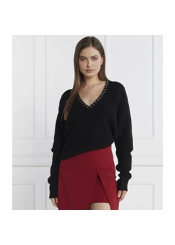 Patrizia Pepe Wełniany sweter | Loose fit ze sklepu Gomez Fashion Store w kategorii Swetry damskie - zdjęcie 184335345