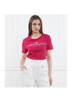 Aeronautica Militare T-shirt | Regular Fit ze sklepu Gomez Fashion Store w kategorii Bluzki damskie - zdjęcie 184335576