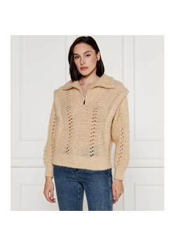 Ba&sh Wełniany sweter | Oversize fit | basic mesh ze sklepu Gomez Fashion Store w kategorii Swetry damskie - zdjęcie 184335627