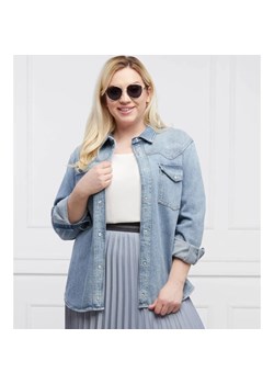 Persona by Marina Rinaldi Koszula FARRO Plus size | Regular Fit | denim ze sklepu Gomez Fashion Store w kategorii Koszule damskie - zdjęcie 184335736