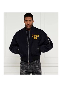 Dsquared2 Wełniana kurtka bomber | Regular Fit ze sklepu Gomez Fashion Store w kategorii Kurtki męskie - zdjęcie 184335759
