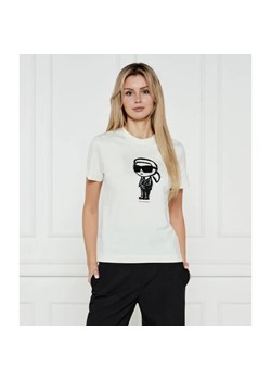 Karl Lagerfeld T-shirt IKON SKETCH | Regular Fit ze sklepu Gomez Fashion Store w kategorii Bluzki damskie - zdjęcie 184335945