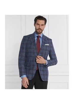 BOSS BLACK Wełniana marynarka H-Hutson-233 | Slim Fit | z dodatkiem lnu ze sklepu Gomez Fashion Store w kategorii Marynarki męskie - zdjęcie 184336415