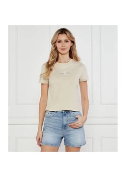 Calvin Klein Jeans T-shirt BABY | Slim Fit ze sklepu Gomez Fashion Store w kategorii Bluzki damskie - zdjęcie 184336466