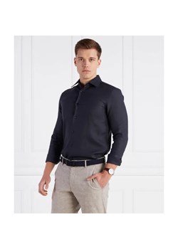BOSS BLACK Lniana koszula H-HANK-kent-C1-214 | Slim Fit ze sklepu Gomez Fashion Store w kategorii Koszule męskie - zdjęcie 184336506