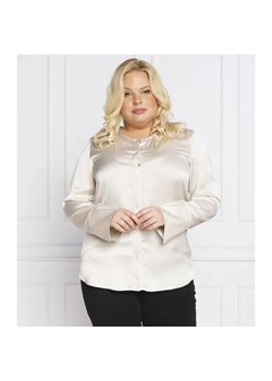 Persona by Marina Rinaldi Satynowa bluzka FASCIA plus size | Regular Fit ze sklepu Gomez Fashion Store w kategorii Bluzki damskie - zdjęcie 184336569