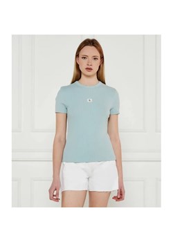 Calvin Klein Jeans T-shirt | Slim Fit ze sklepu Gomez Fashion Store w kategorii Bluzki damskie - zdjęcie 184336647