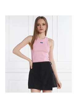 Hugo Blue Top Easy Tank | Slim Fit ze sklepu Gomez Fashion Store w kategorii Bluzki damskie - zdjęcie 184336698
