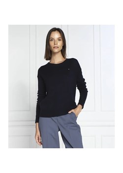 Tommy Hilfiger Wełniany sweter | Relaxed fit ze sklepu Gomez Fashion Store w kategorii Swetry damskie - zdjęcie 184337696