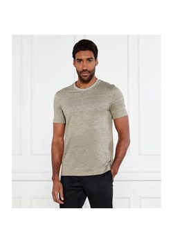 BOSS BLACK T-shirt H-Thompson 28 | Regular Fit | z dodatkiem lnu ze sklepu Gomez Fashion Store w kategorii T-shirty męskie - zdjęcie 184337899