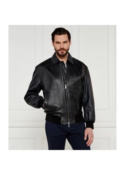 BOSS ORANGE Skórzana kurtka bomber Joloco | Loose fit ze sklepu Gomez Fashion Store w kategorii Kurtki męskie - zdjęcie 184338129