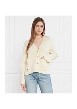 POLO RALPH LAUREN Wełniany kardigan VN PP CARDI LONG SLEEVE | Relaxed fit | z dodatkiem kaszmiru ze sklepu Gomez Fashion Store w kategorii Swetry damskie - zdjęcie 184338276