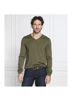 BOSS BLACK Wełniany sweter Melba-P | Slim Fit ze sklepu Gomez Fashion Store w kategorii Swetry męskie - zdjęcie 184338625