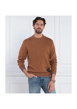 Tommy Hilfiger Sweter MONOTYPE GS TIPPED | Regular Fit | z dodatkiem jedwabiu ze sklepu Gomez Fashion Store w kategorii Swetry męskie - zdjęcie 184338745