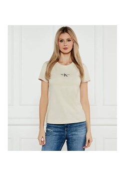 Calvin Klein Jeans T-shirt | Slim Fit ze sklepu Gomez Fashion Store w kategorii Bluzki damskie - zdjęcie 184338915