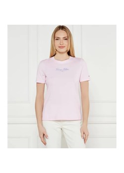 Tommy Hilfiger T-shirt | Regular Fit ze sklepu Gomez Fashion Store w kategorii Bluzki damskie - zdjęcie 184338955