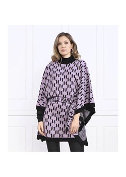 Karl Lagerfeld Ponczo | Relaxed fit | z dodatkiem wełny ze sklepu Gomez Fashion Store w kategorii Poncza - zdjęcie 184339087
