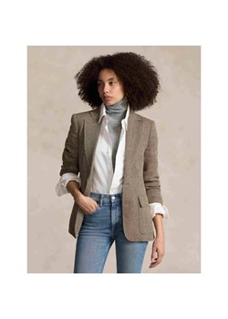POLO RALPH LAUREN Lniana marynarka HERTIAGE | Straight fit | z dodatkiem jedwabiu ze sklepu Gomez Fashion Store w kategorii Marynarki damskie - zdjęcie 184339805