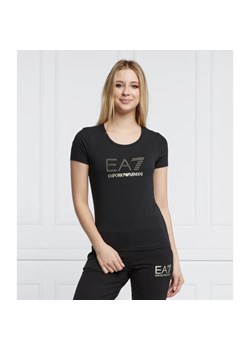 EA7 T-shirt | Regular Fit ze sklepu Gomez Fashion Store w kategorii Bluzki damskie - zdjęcie 184340097